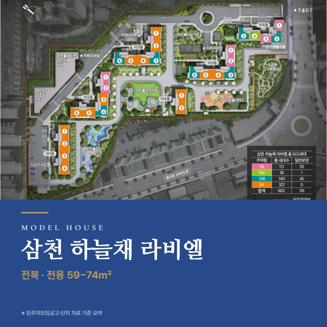 삼천 하늘채 라비엘 견본주택 칼럼