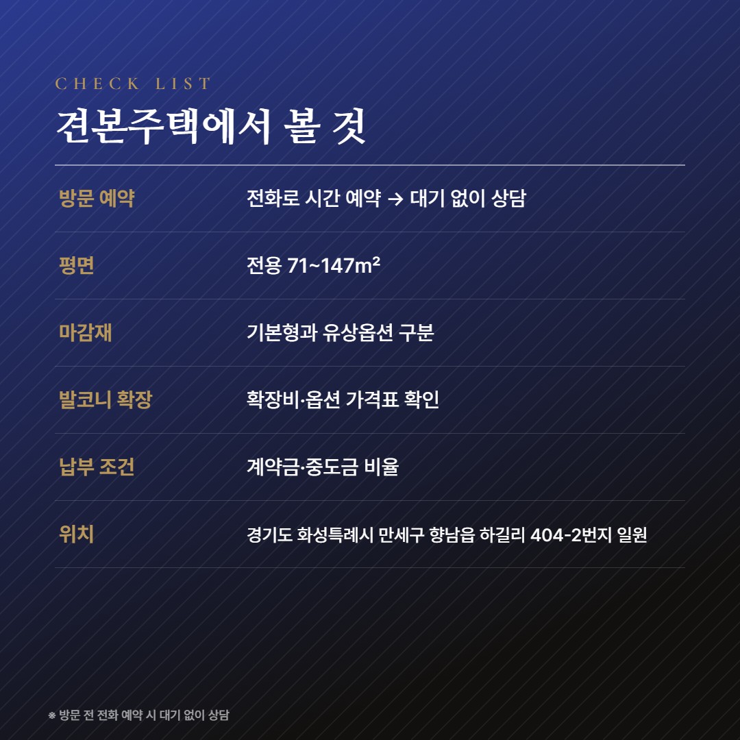 향남역 그로브 스위첸 방문체크